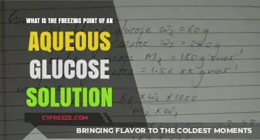 Understanding the Freezing Point of Aqueous Glucose Solutions
