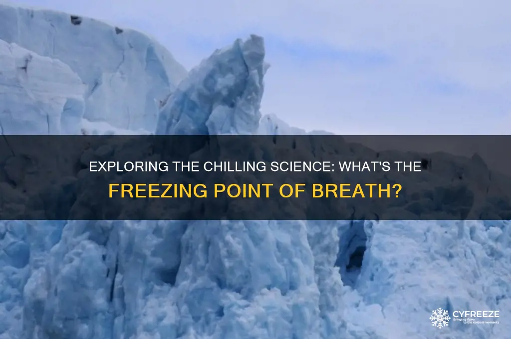 what is the freezing point of breath