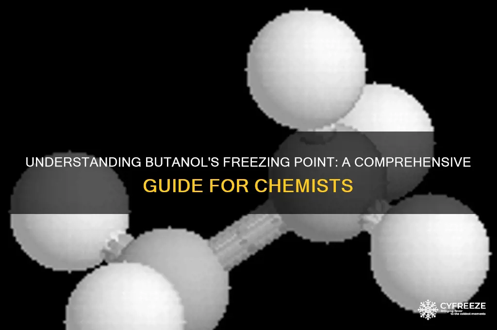 what is the freezing point of butanol
