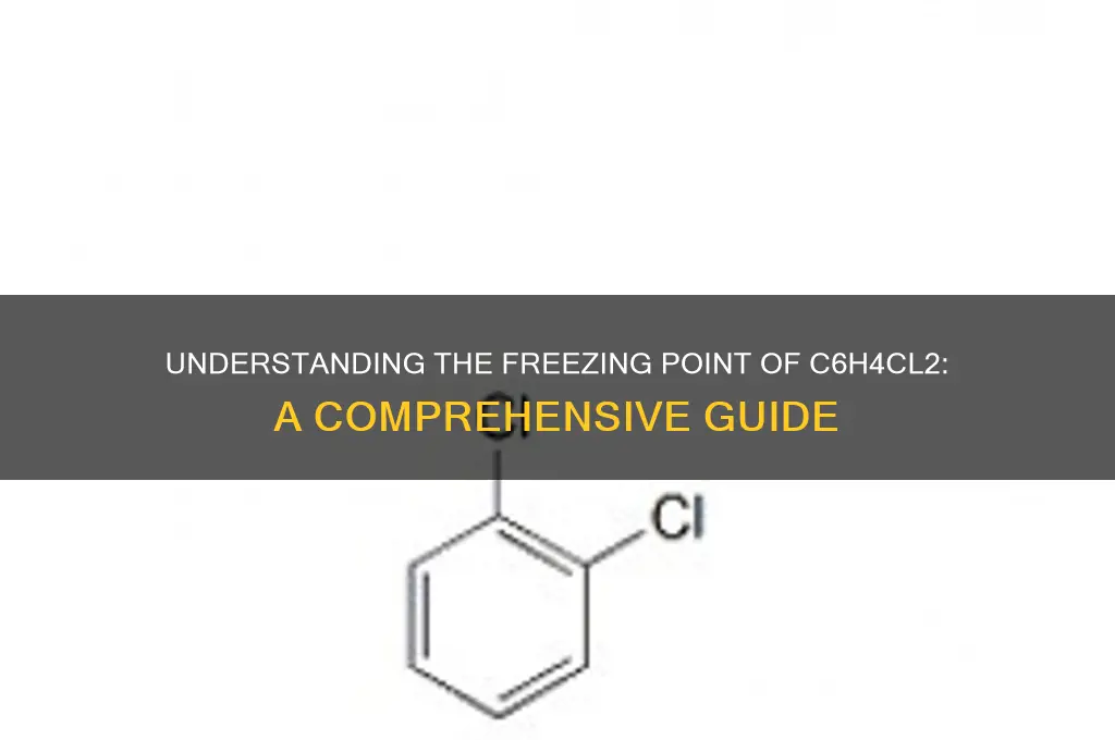 what is the freezing point of c6h4cl2