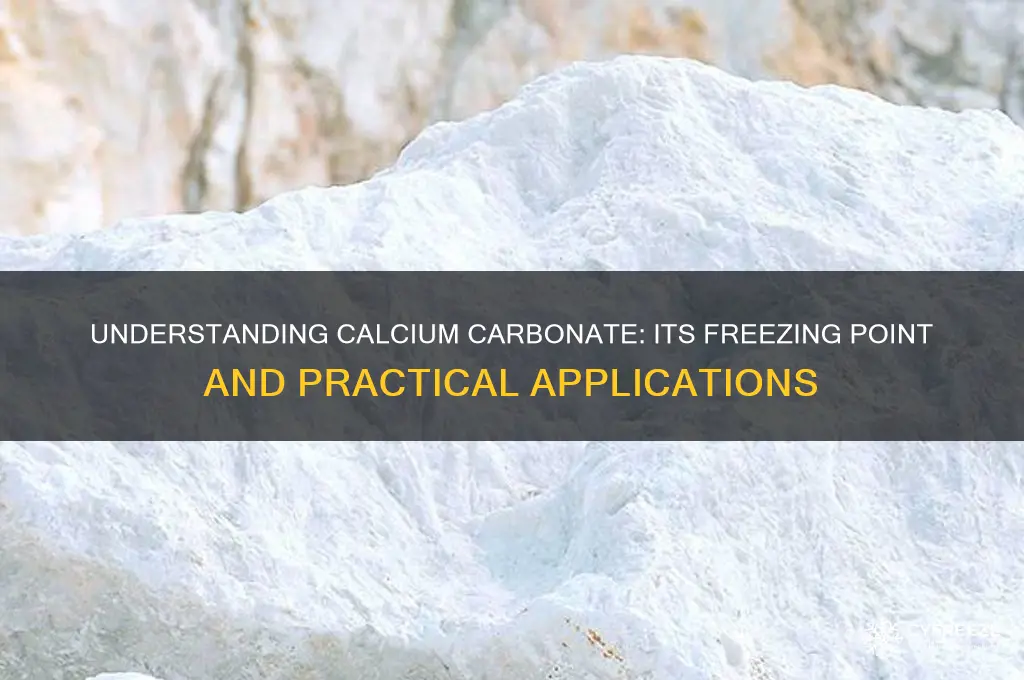 what is the freezing point of calcium carbonate