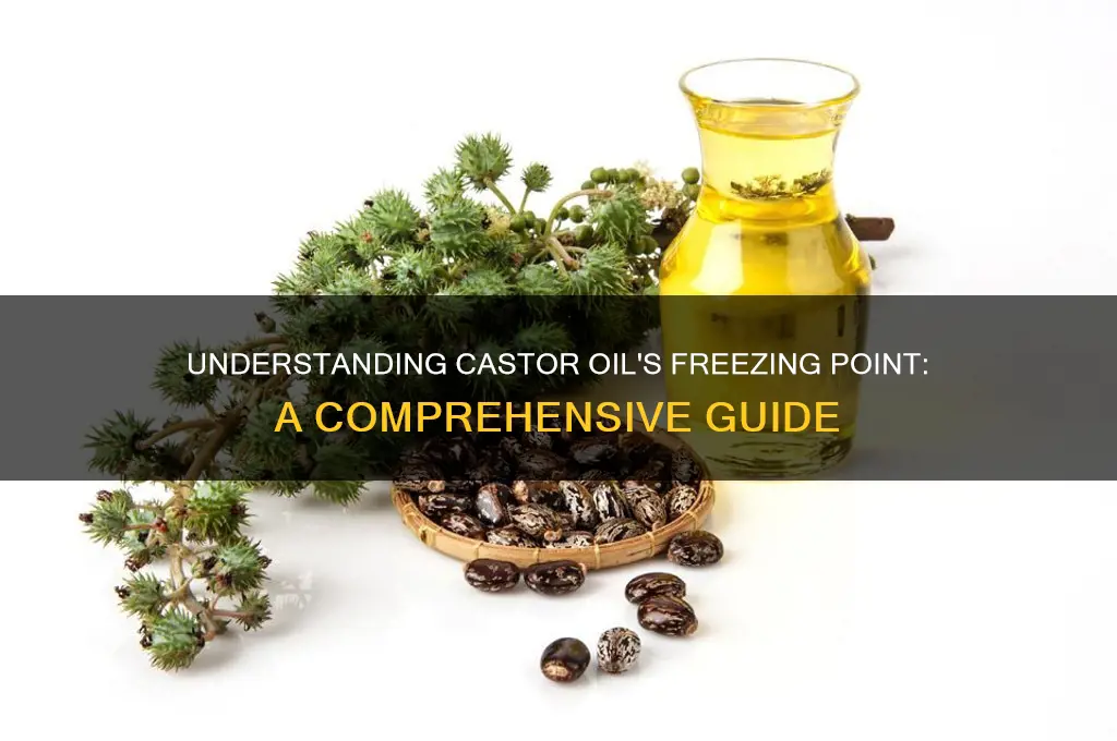 what is the freezing point of castor oil