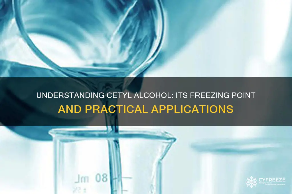 what is the freezing point of cetyl alcohol