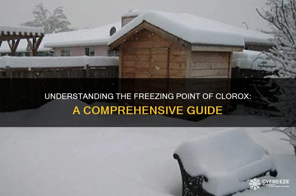 what is the freezing point of clorox