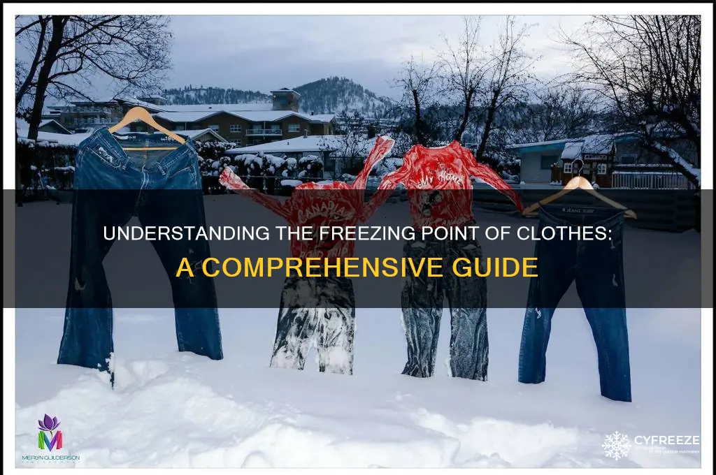 what is the freezing point of clothes