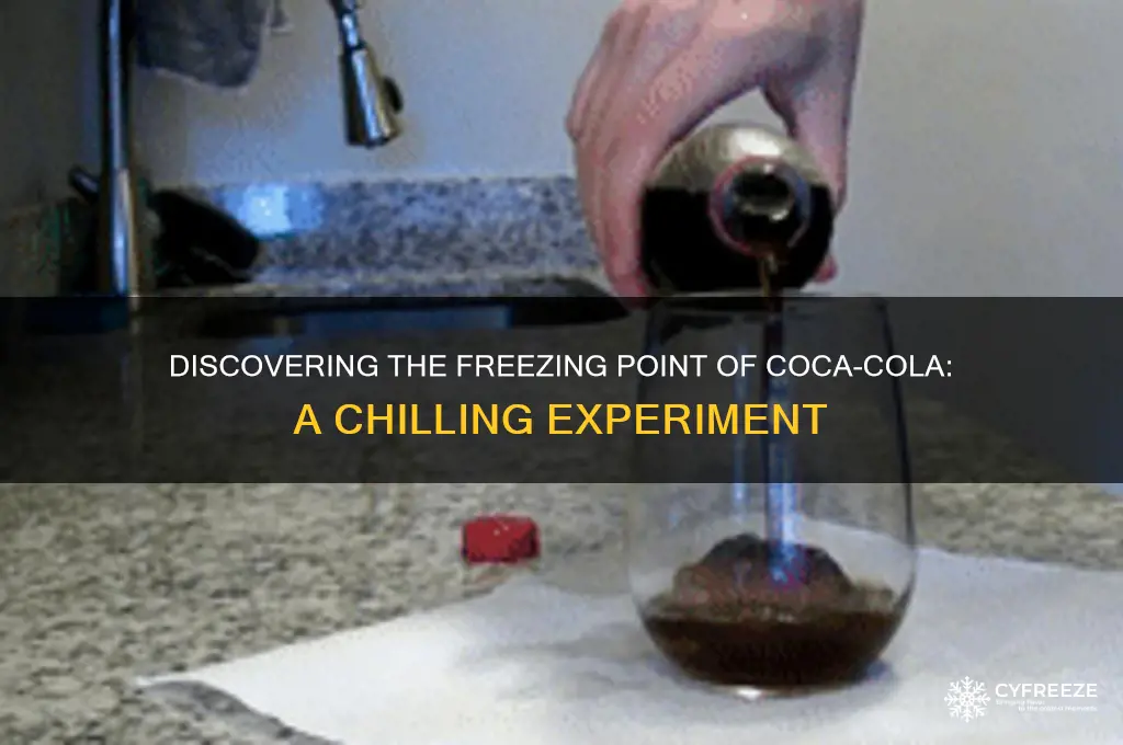 what is the freezing point of coca cola