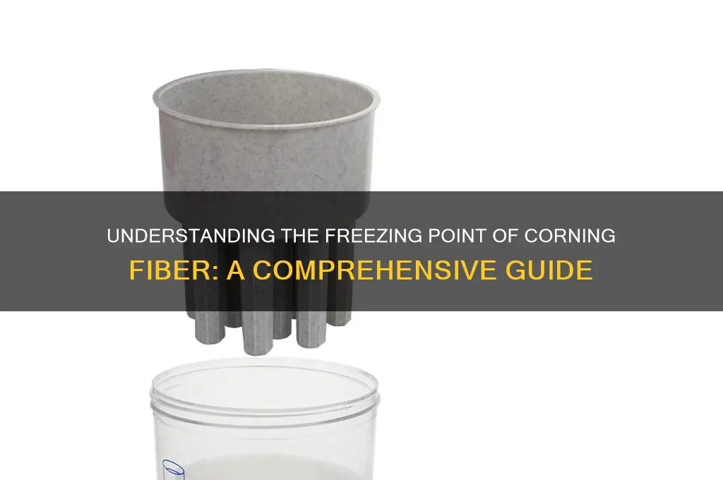 what is the freezing point of corning fiber