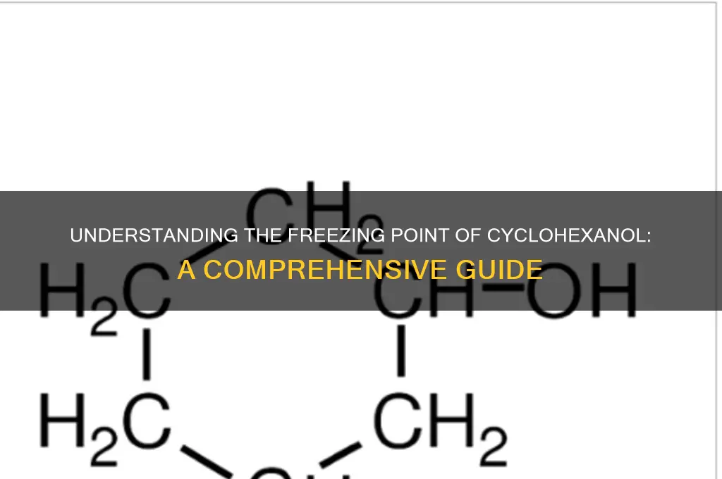 what is the freezing point of cyclohexanol