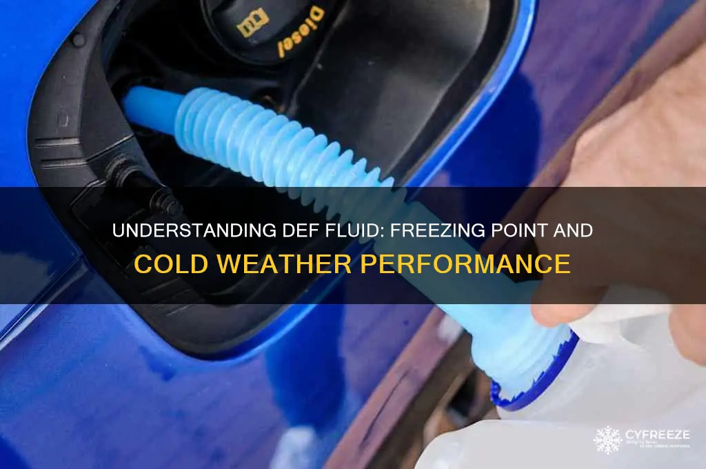 what is the freezing point of def fluid