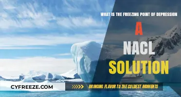 Understanding the Freezing Point Depression of NaCl Solutions