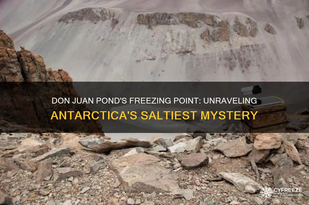 what is the freezing point of don juan pond