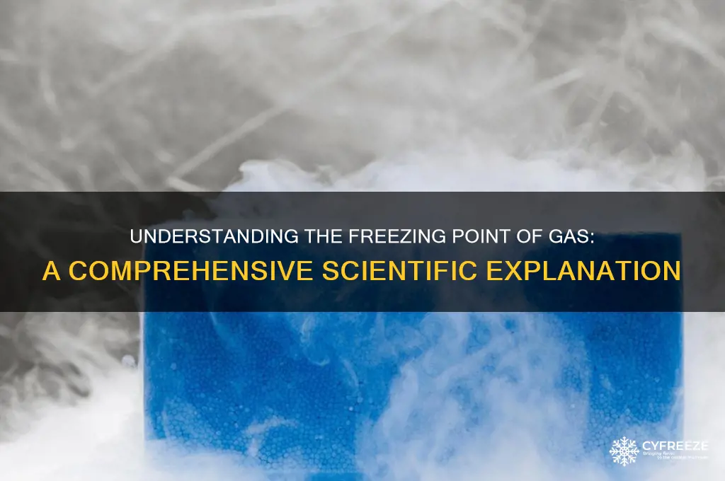 what is the freezing point of gas