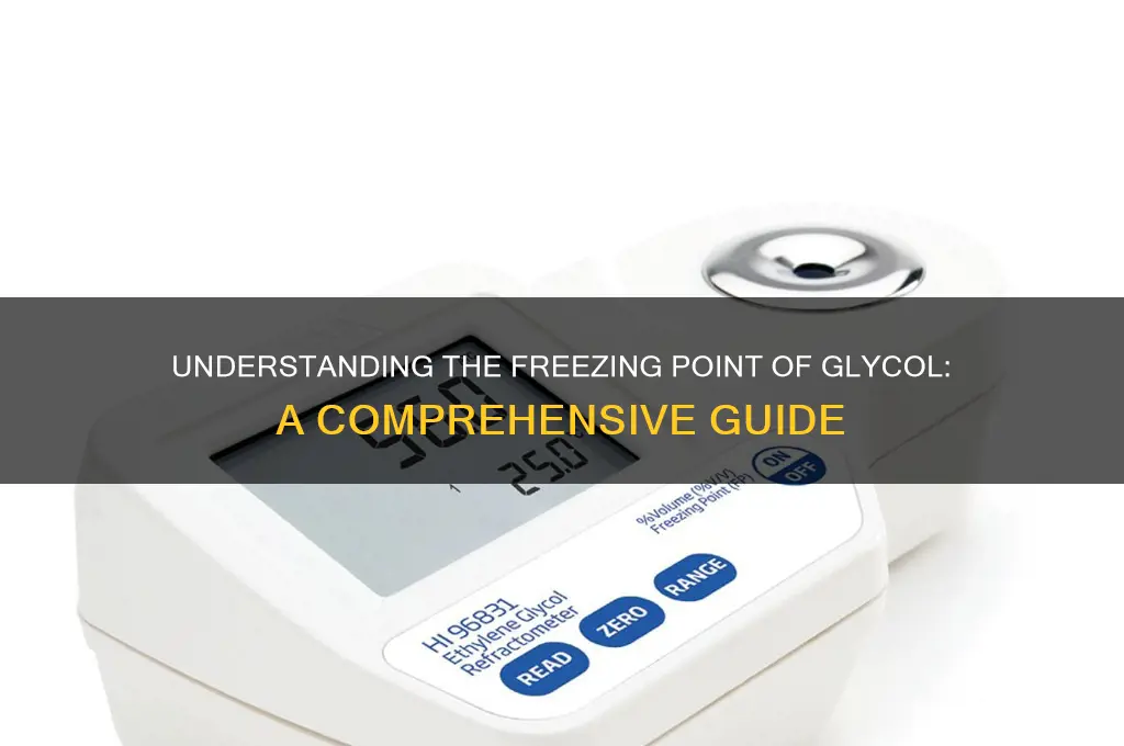 what is the freezing point of glcol