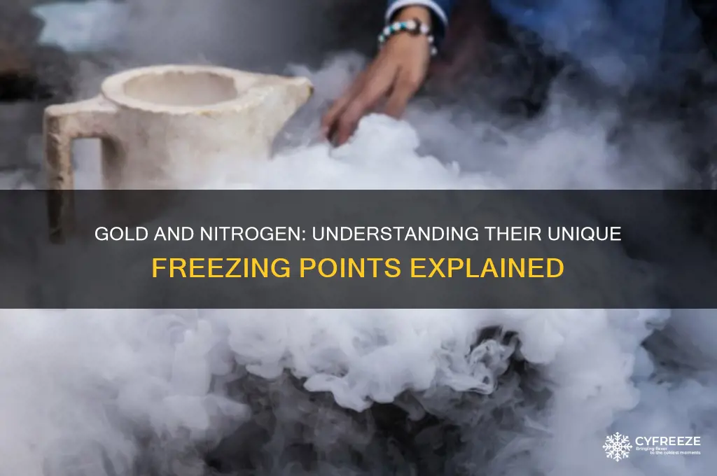 what is the freezing point of gold nitrogen