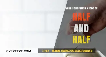 Half and Half Freezing Point: A Complete Guide to Storage