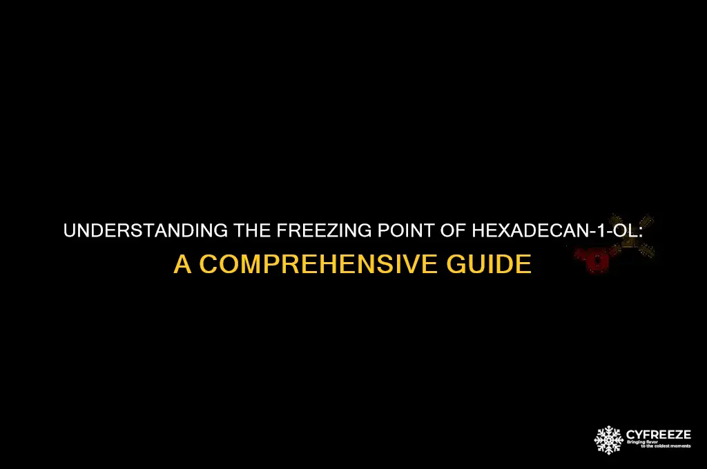 what is the freezing point of hexadecan-1-ol