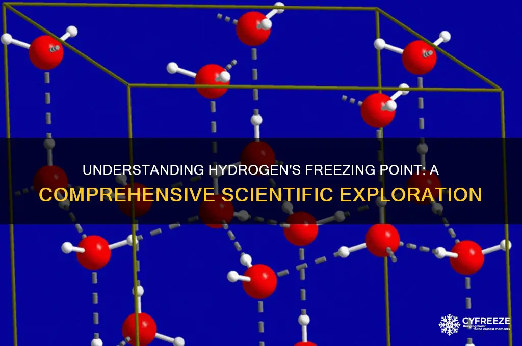 what is the freezing point of hidrogen