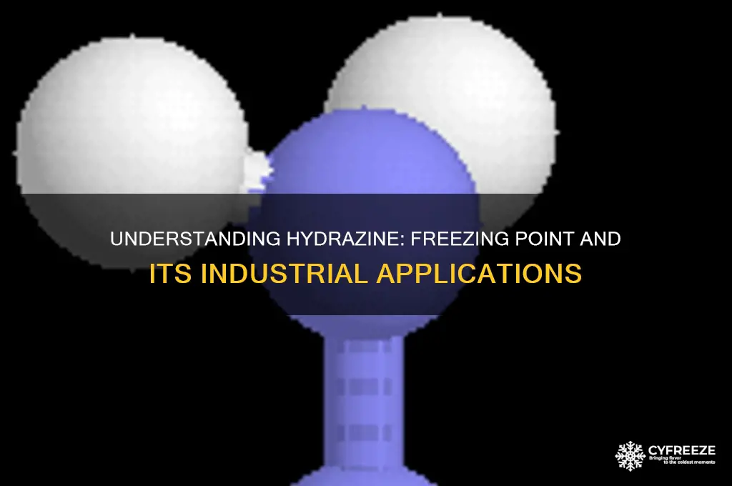 what is the freezing point of hydrazine