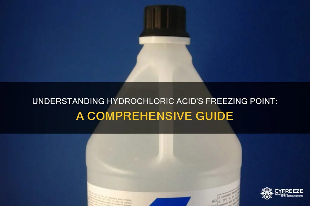 what is the freezing point of hydrochloric acid