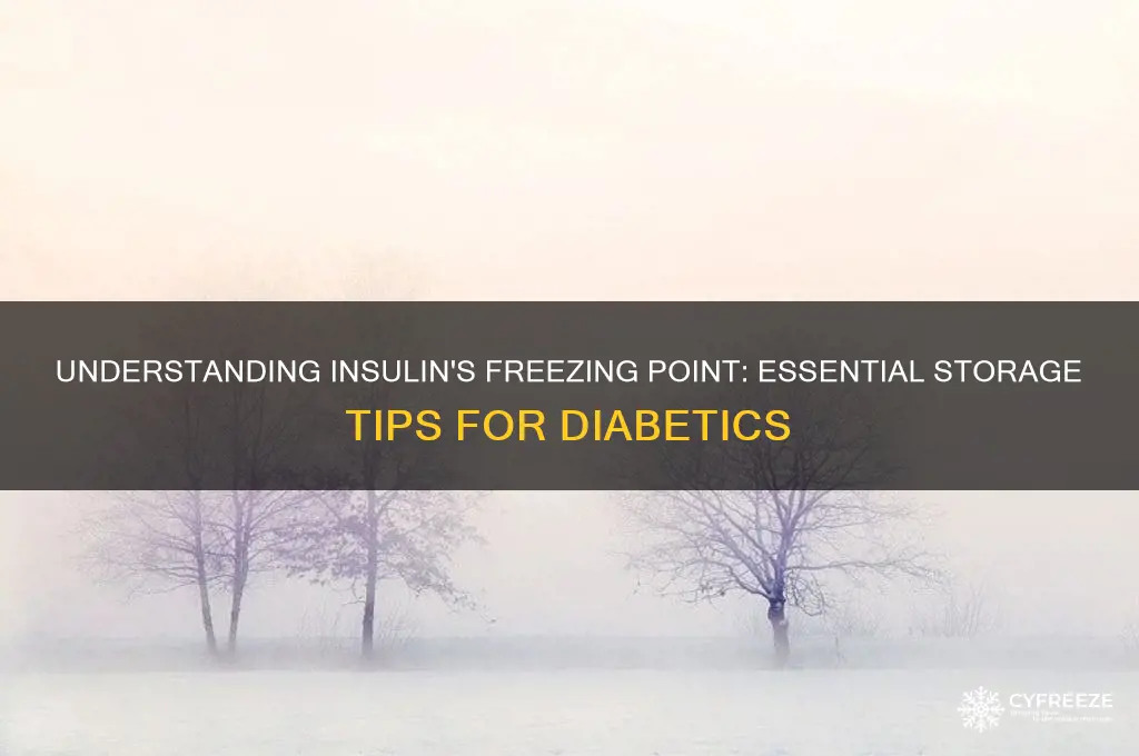 what is the freezing point of insulin