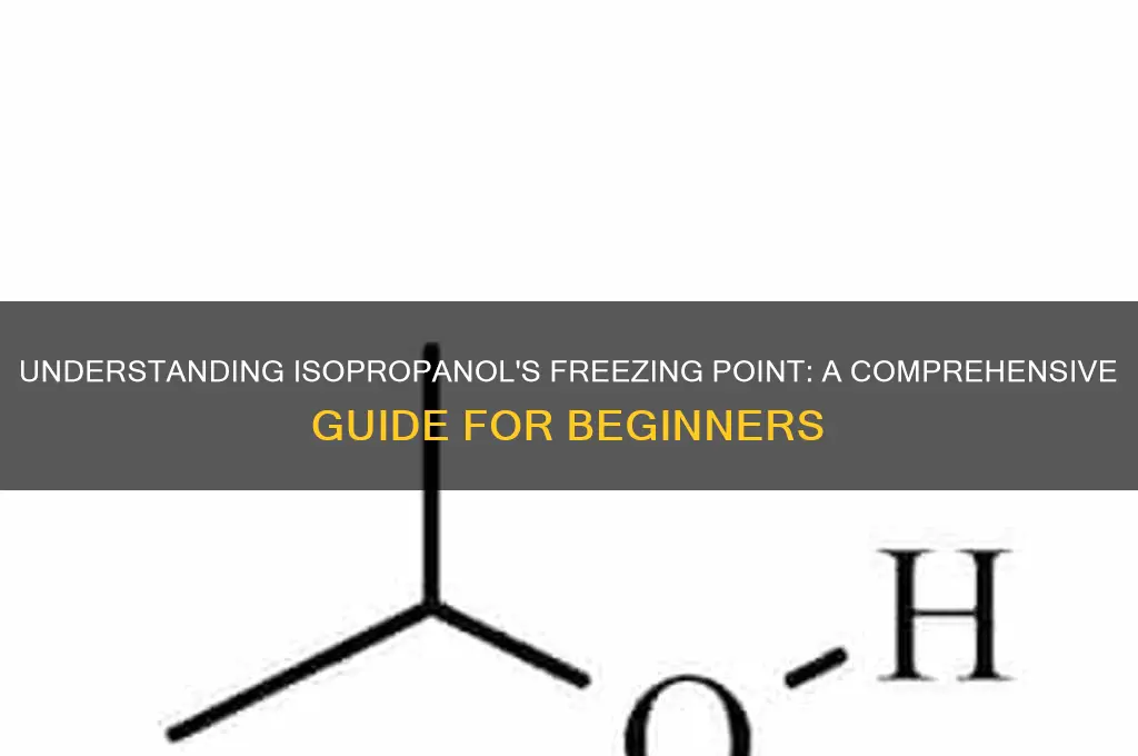 what is the freezing point of isopropanol