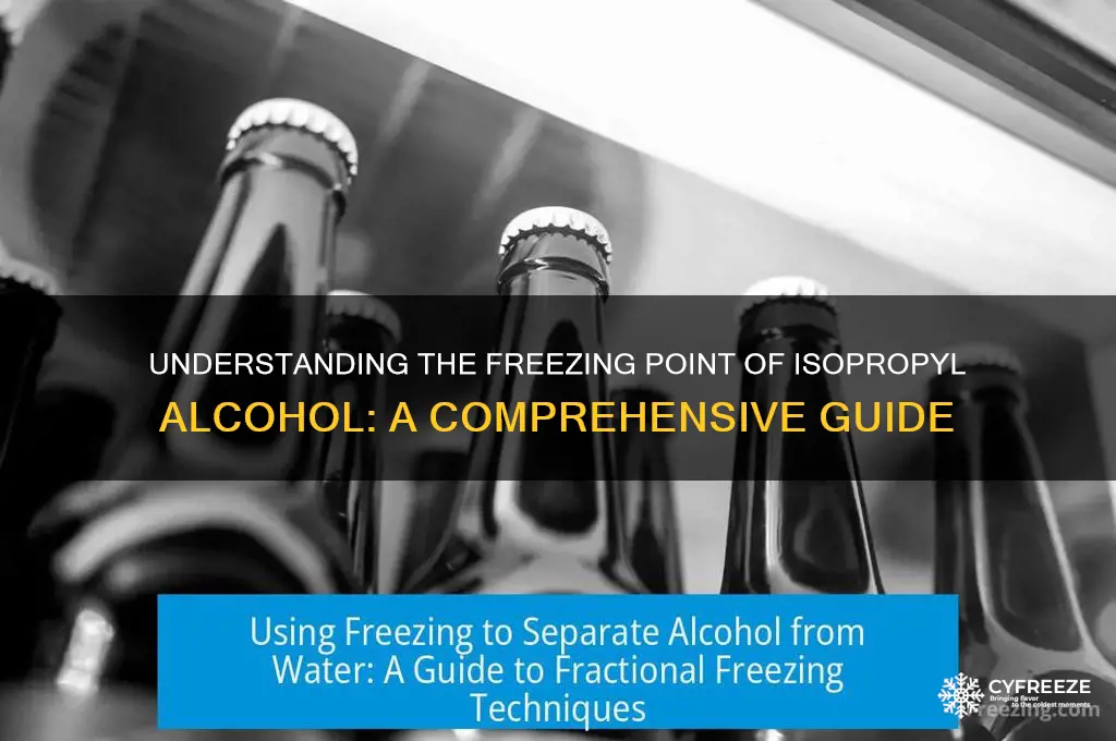 what is the freezing point of isopropyl alcohol