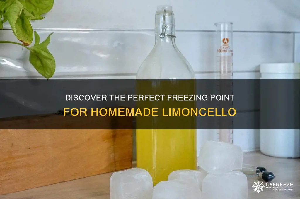 what is the freezing point of limoncello