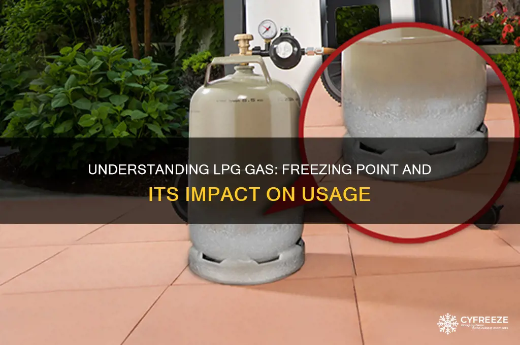 what is the freezing point of lpg gas
