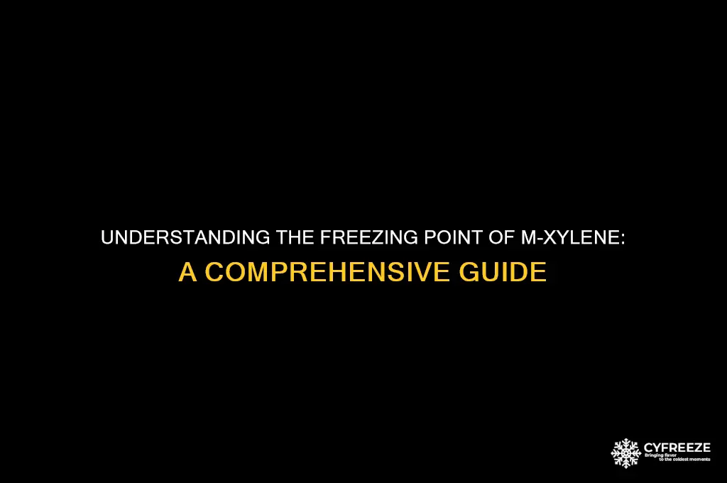 what is the freezing point of m-xylene
