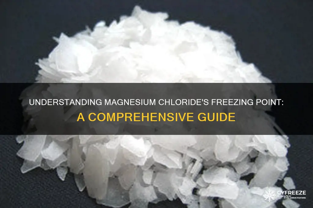 what is the freezing point of magnesium chloride