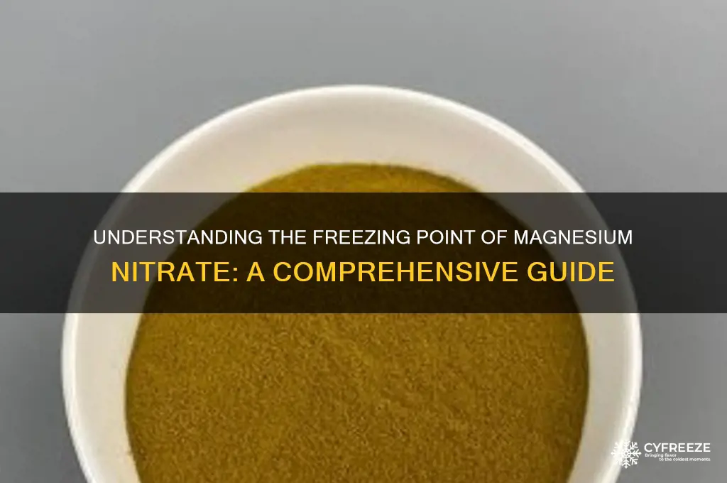 what is the freezing point of magnesium nitrate