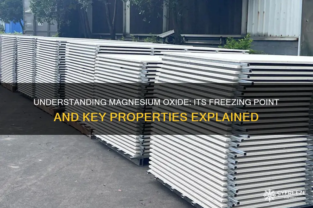 what is the freezing point of magnesium oxide