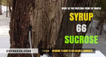 Maple Syrup's Freezing Point: Understanding 66% Sucrose Content