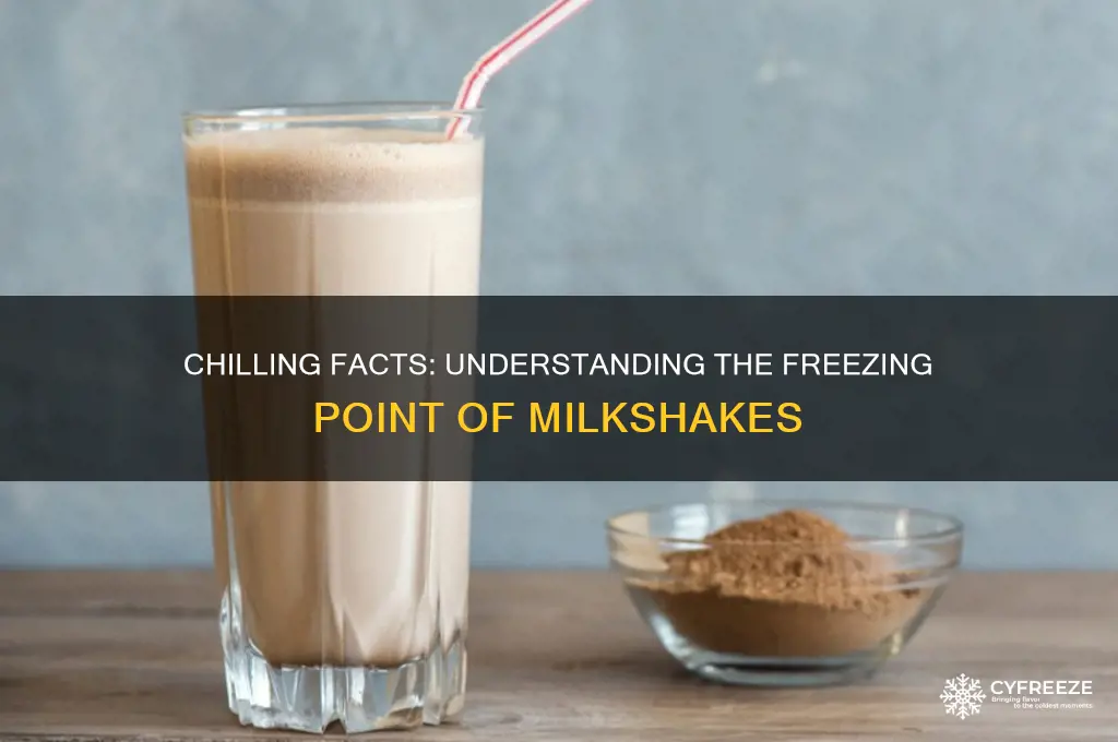 what is the freezing point of milkshake