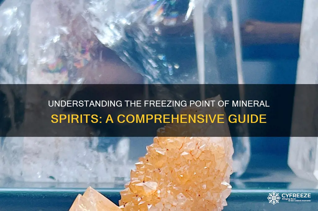 what is the freezing point of mineral spirits