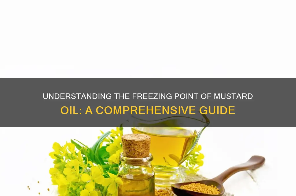 what is the freezing point of mustard oil
