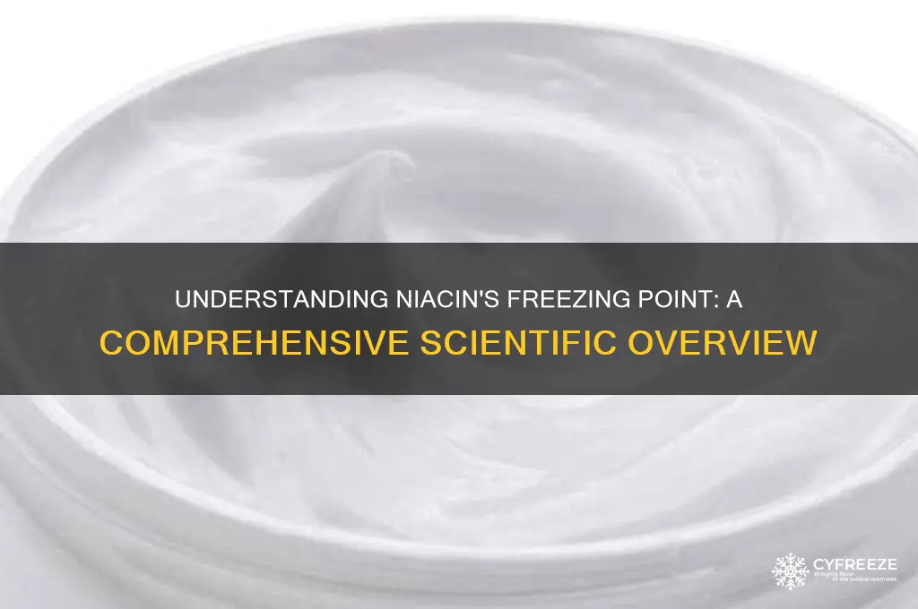 what is the freezing point of niacin