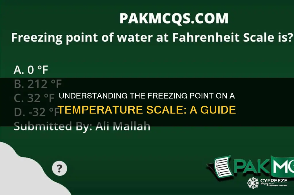 what is the freezing point of on a scale