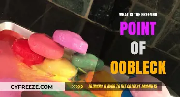 Exploring Oobleck's Freezing Point: A Non-Newtonian Mystery Unveiled
