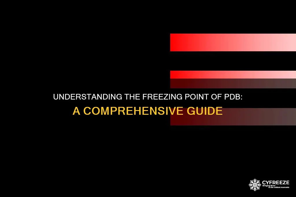 what is the freezing point of pdb