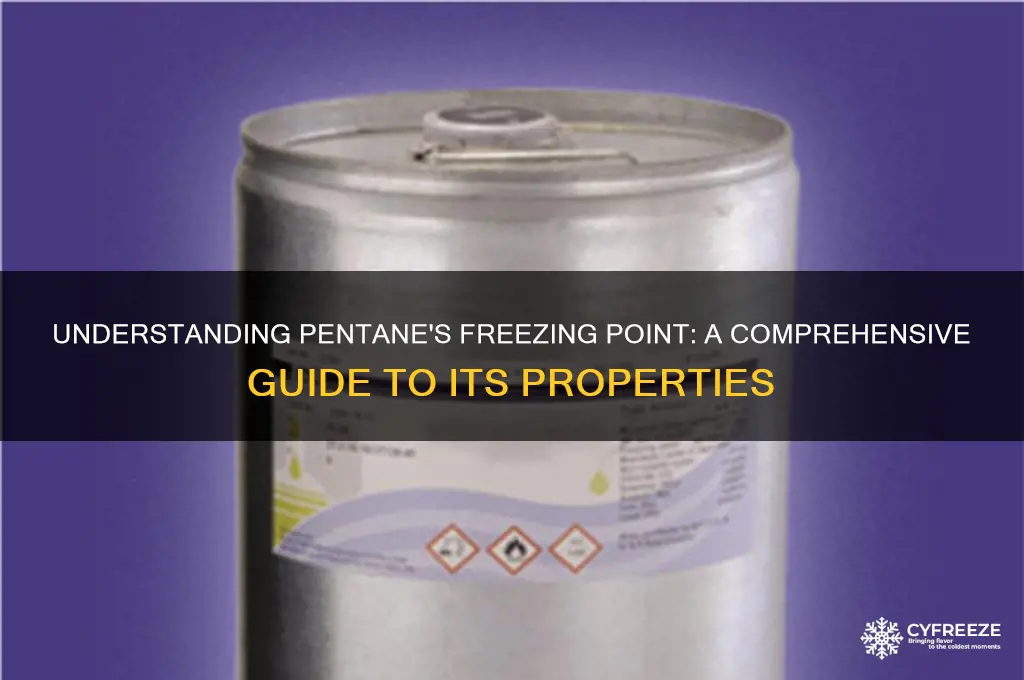 what is the freezing point of pentane