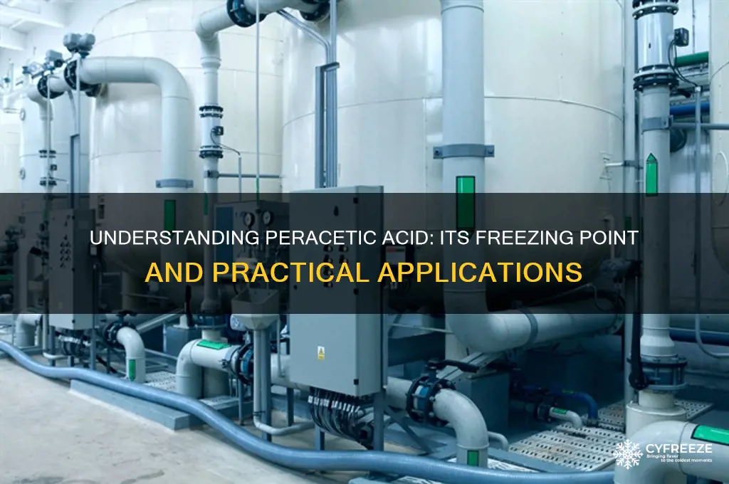 what is the freezing point of peracetic acid