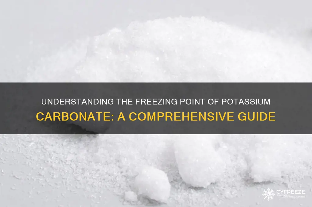 what is the freezing point of potassium carbonate