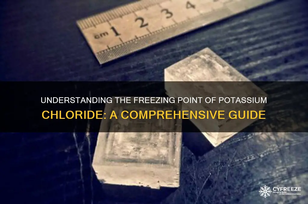 what is the freezing point of potassium chloride