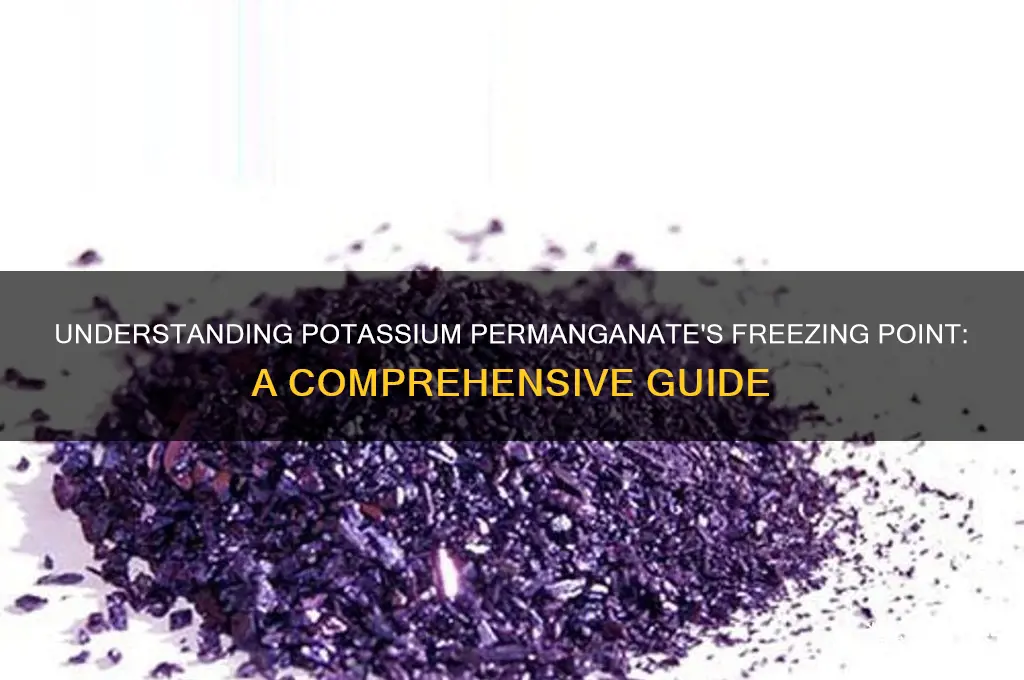 what is the freezing point of potassium permanganate