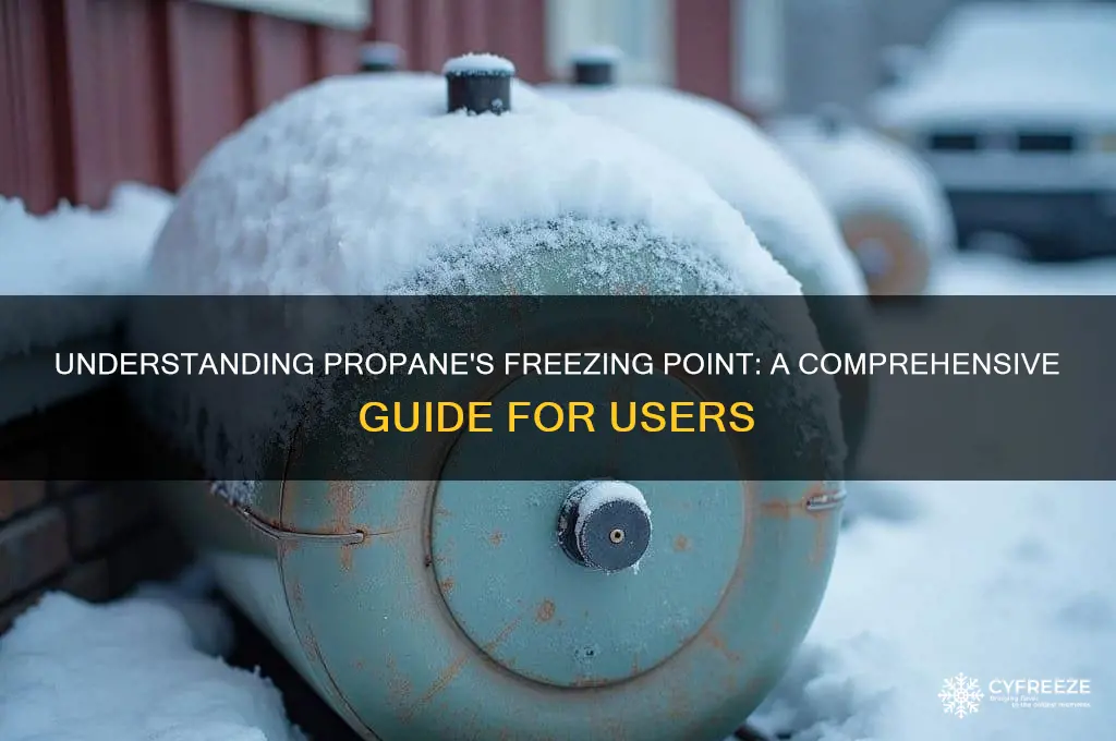 what is the freezing point of propane