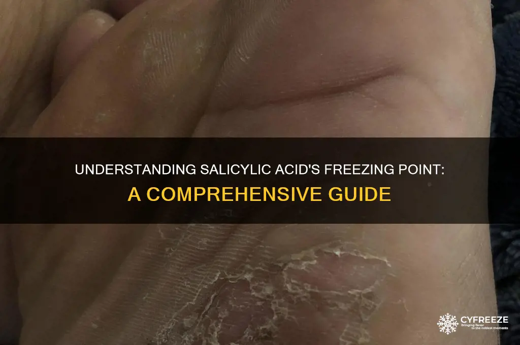 what is the freezing point of salicylic acid
