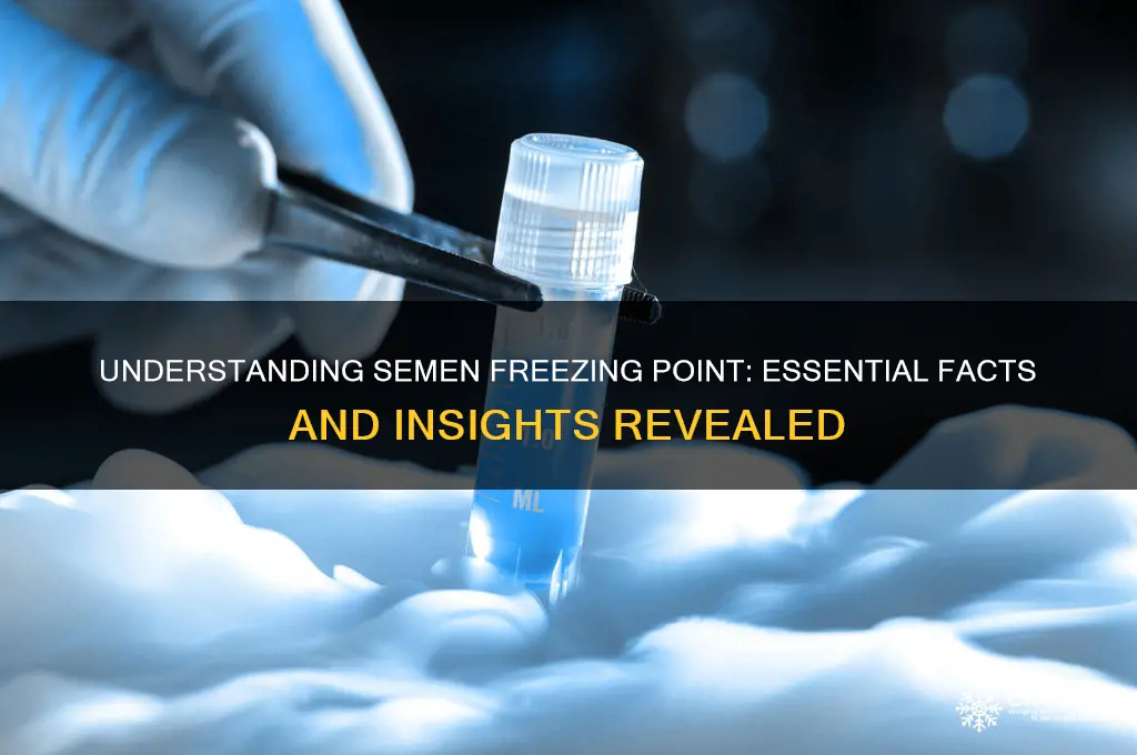 what is the freezing point of semen