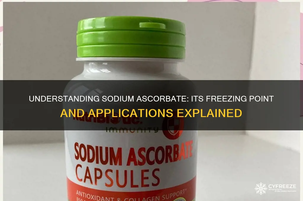 what is the freezing point of sodium ascorbate