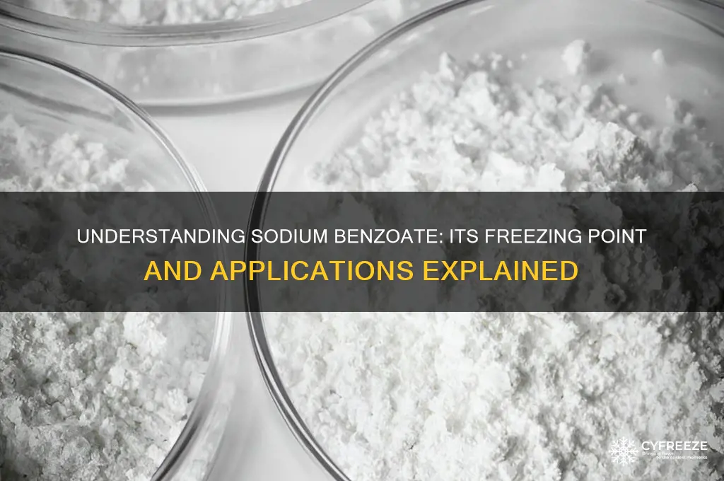 what is the freezing point of sodium benzoate